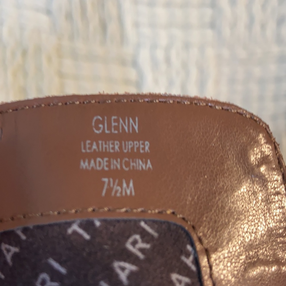 Tahari Glenn Rust Brown Leather Booties Sz 7.5 - Picture 9 of 14